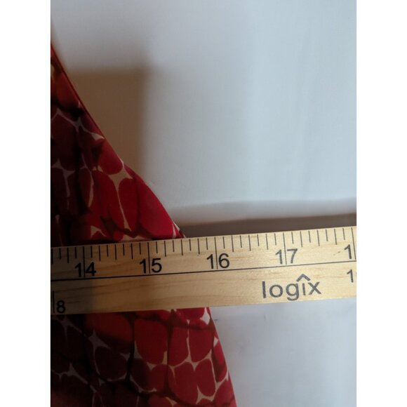 WHITE HOUSE BLACK MARKET Tank Top Tunic Layered Geometric Strappy Back Boho XS - Picture 10 of 11